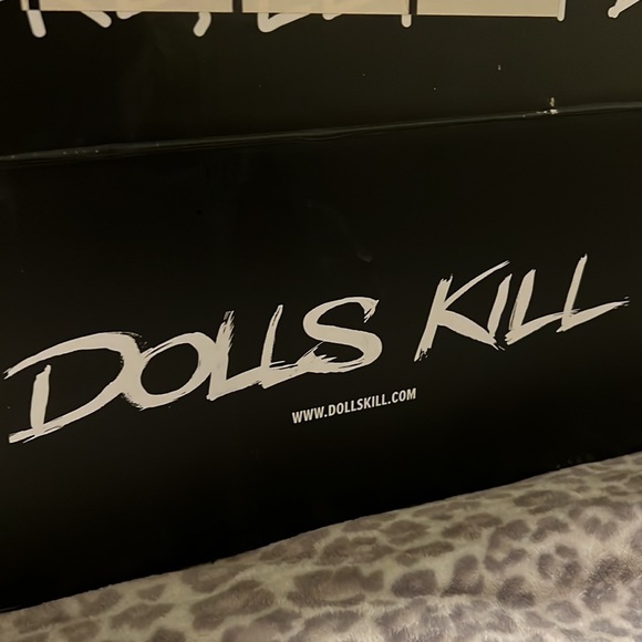 Bubblegum obsidian pocket knee high combat boots - Picture 4 of 5